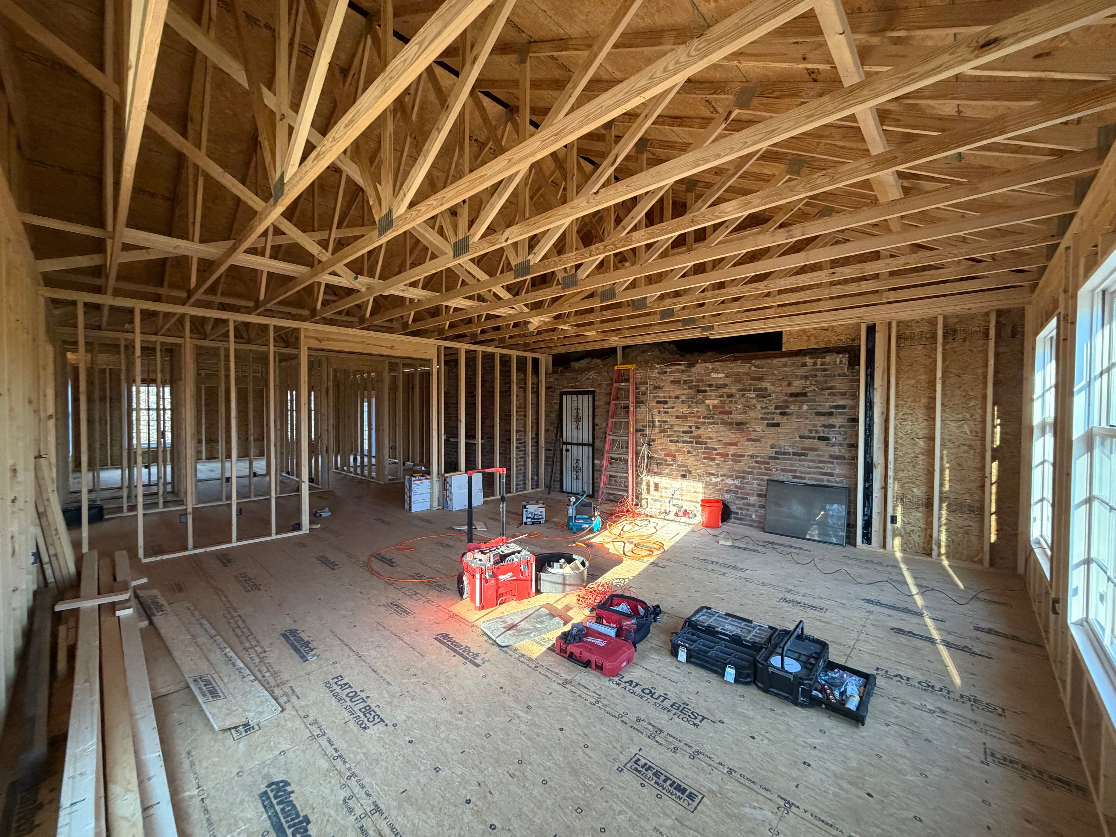 Rough-In Progress in Knoxville