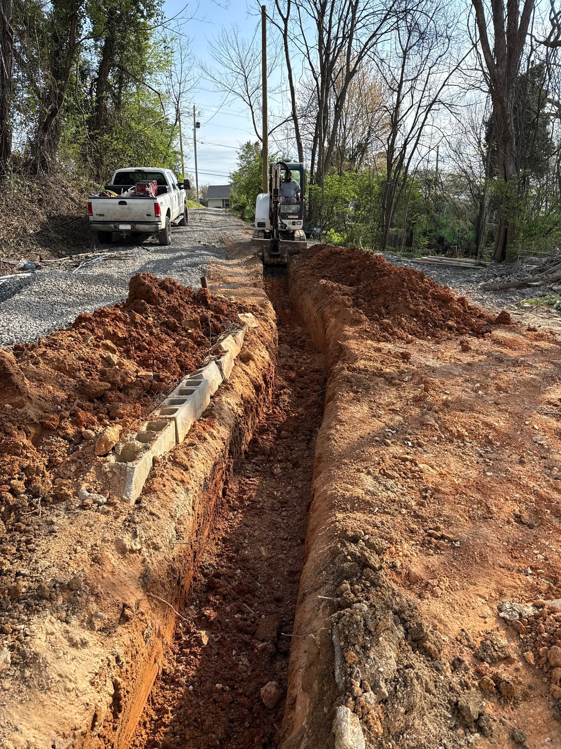 Underground Utility Installation for Knox County Tiny Home image