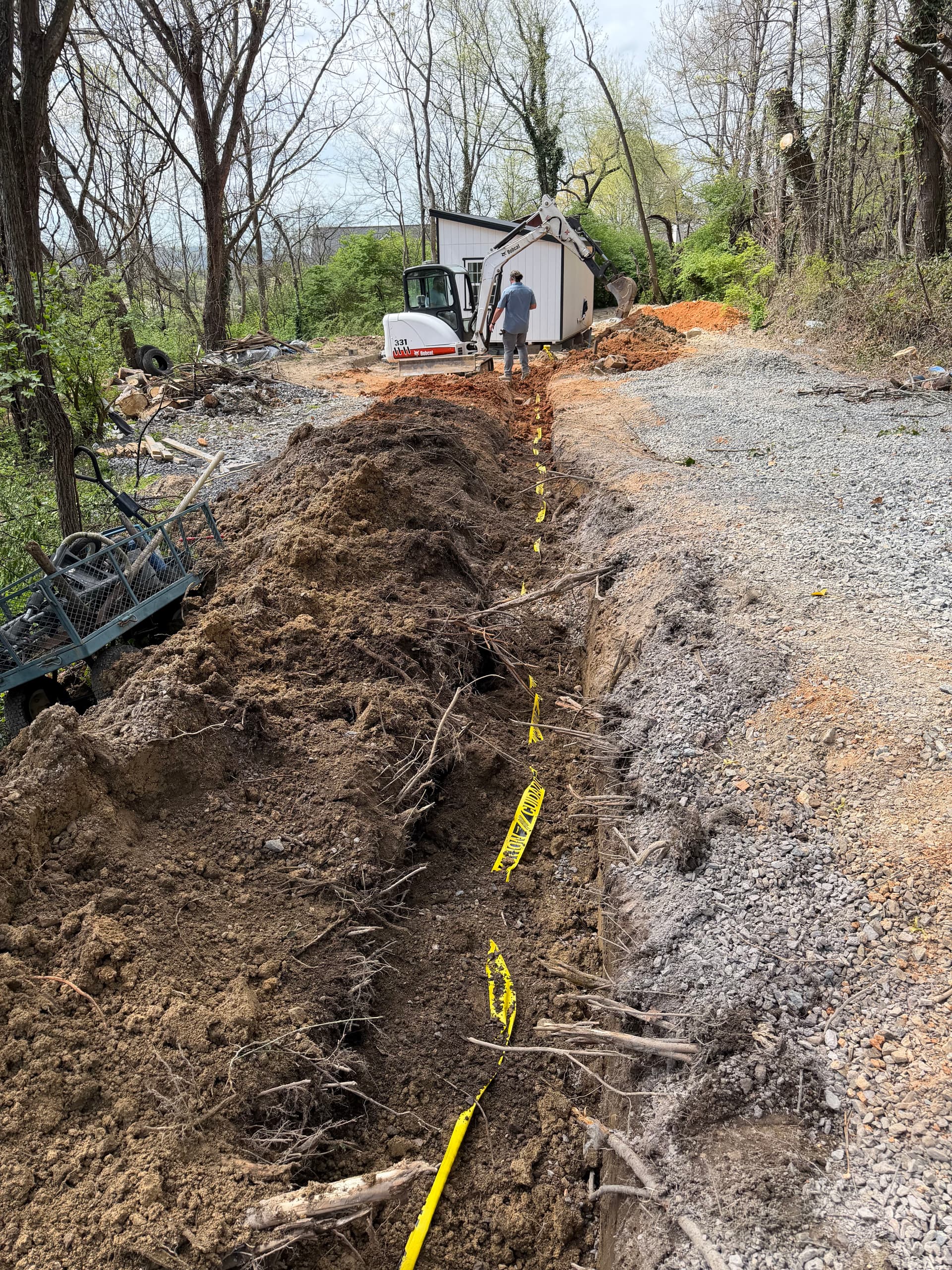 Gallery photos for Underground Utility Installation for Knox County Tiny Home: Image #2