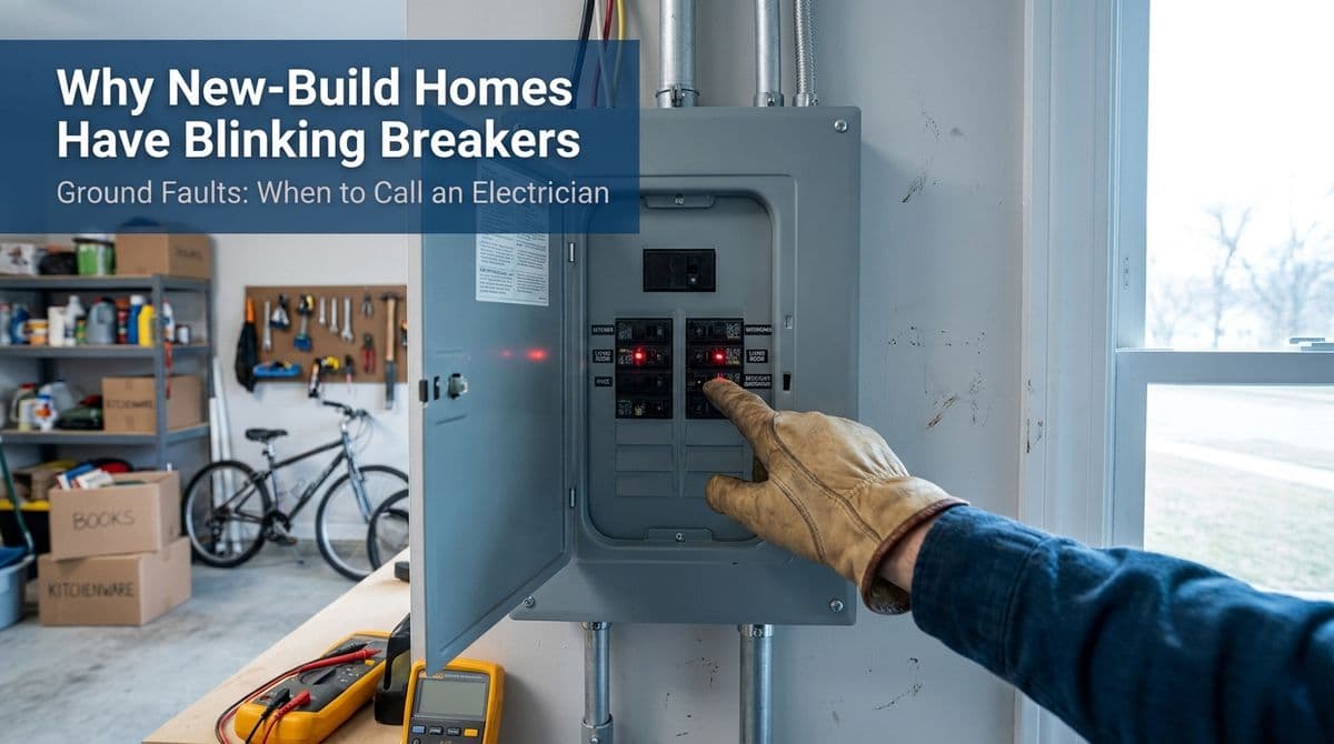 Why New-Build Homes Have Blinking Breakers & Ground Faults image